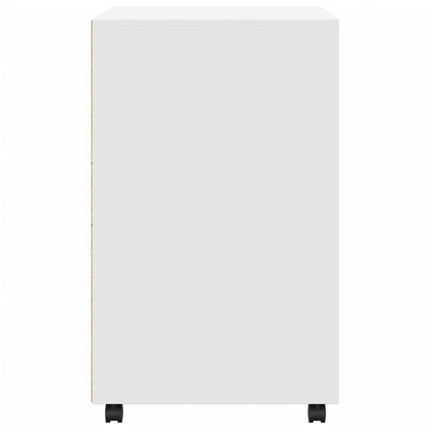 rullebord 60x48x81 cm konstrueret træ hvid