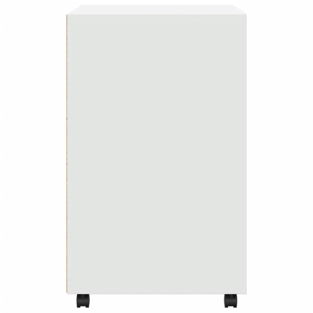 rullebord 60x48x81 cm konstrueret træ hvid