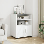 rullebord 60x48x81 cm konstrueret træ hvid