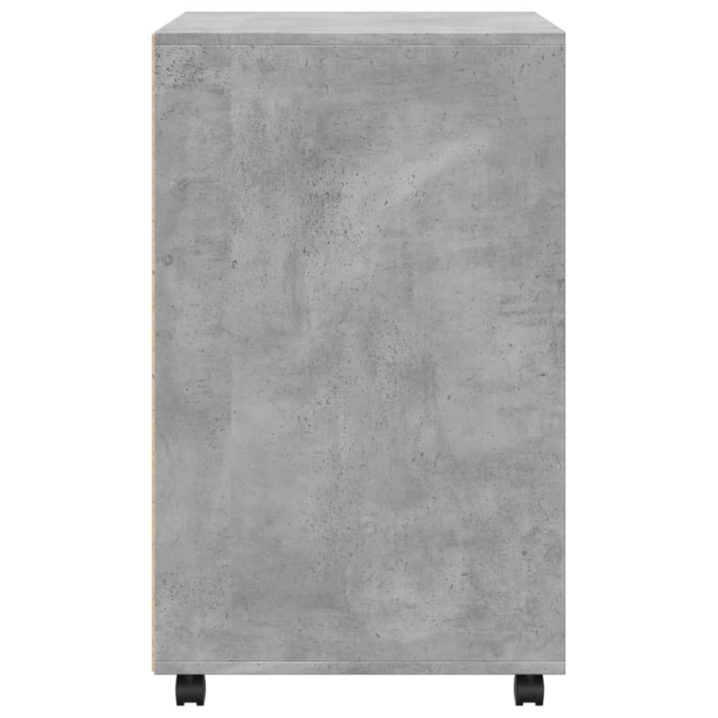 rullebord 60x48x81 cm konstrueret træ betongrå