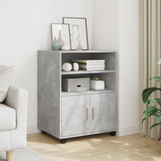 rullebord 60x48x81 cm konstrueret træ betongrå