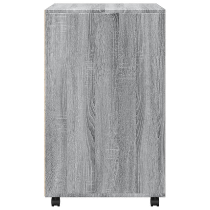 rullebord 60x48x81 cm konstrueret træ grå sonoma-eg