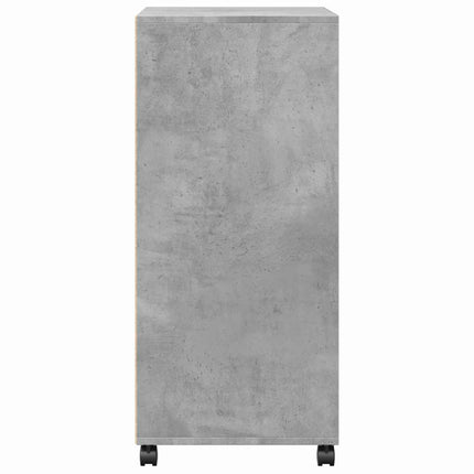 rullebord 55x40x91 cm konstrueret træ betongrå