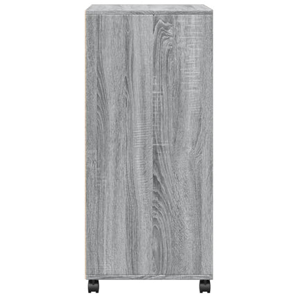 rullebord 55x40x91 cm konstrueret træ grå sonoma-eg
