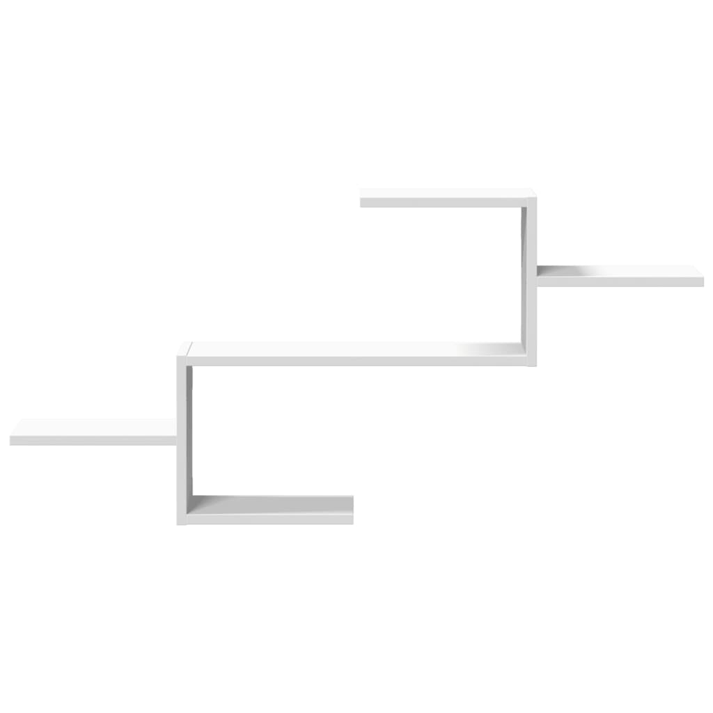 væghylde 104x15x49 cm konstrueret træ hvid