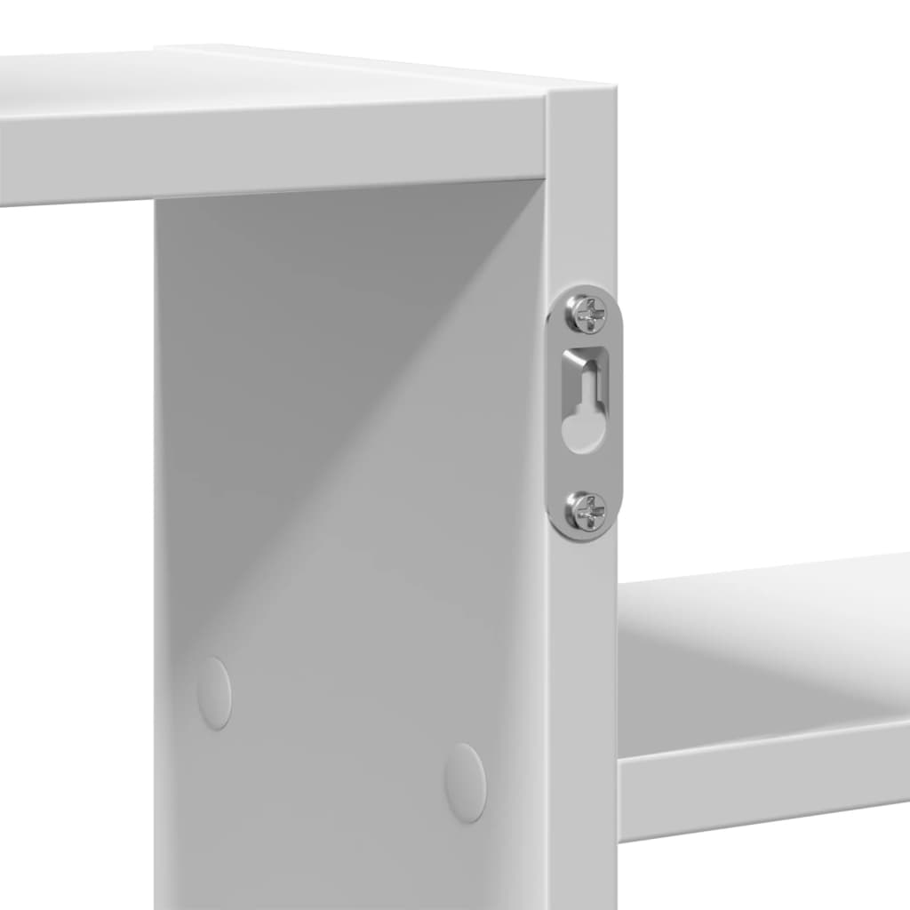 væghylde 104x15x49 cm konstrueret træ hvid