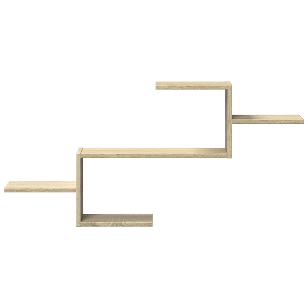 væghylde 104x15x49 cm konstrueret træ sonoma-eg