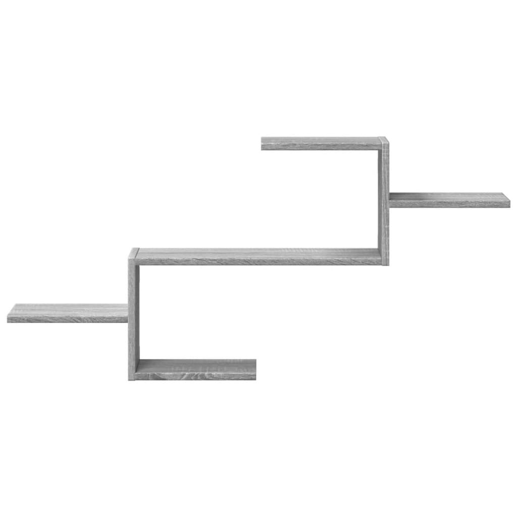 væghylde 104x15x49 cm konstrueret træ grå sonoma-eg