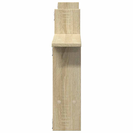 væghængte hylder 2 stk. 50x12x50 cm konstrueret træ sonoma-eg