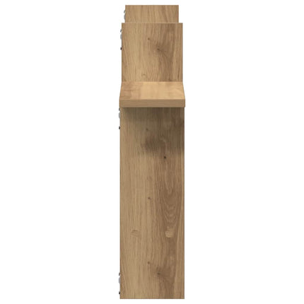 plantestativer 2 stk. 50x12x50 cm konstrueret træ egetræsfarve