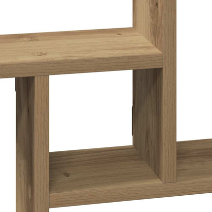 plantestativer 2 stk. 50x12x50 cm konstrueret træ egetræsfarve