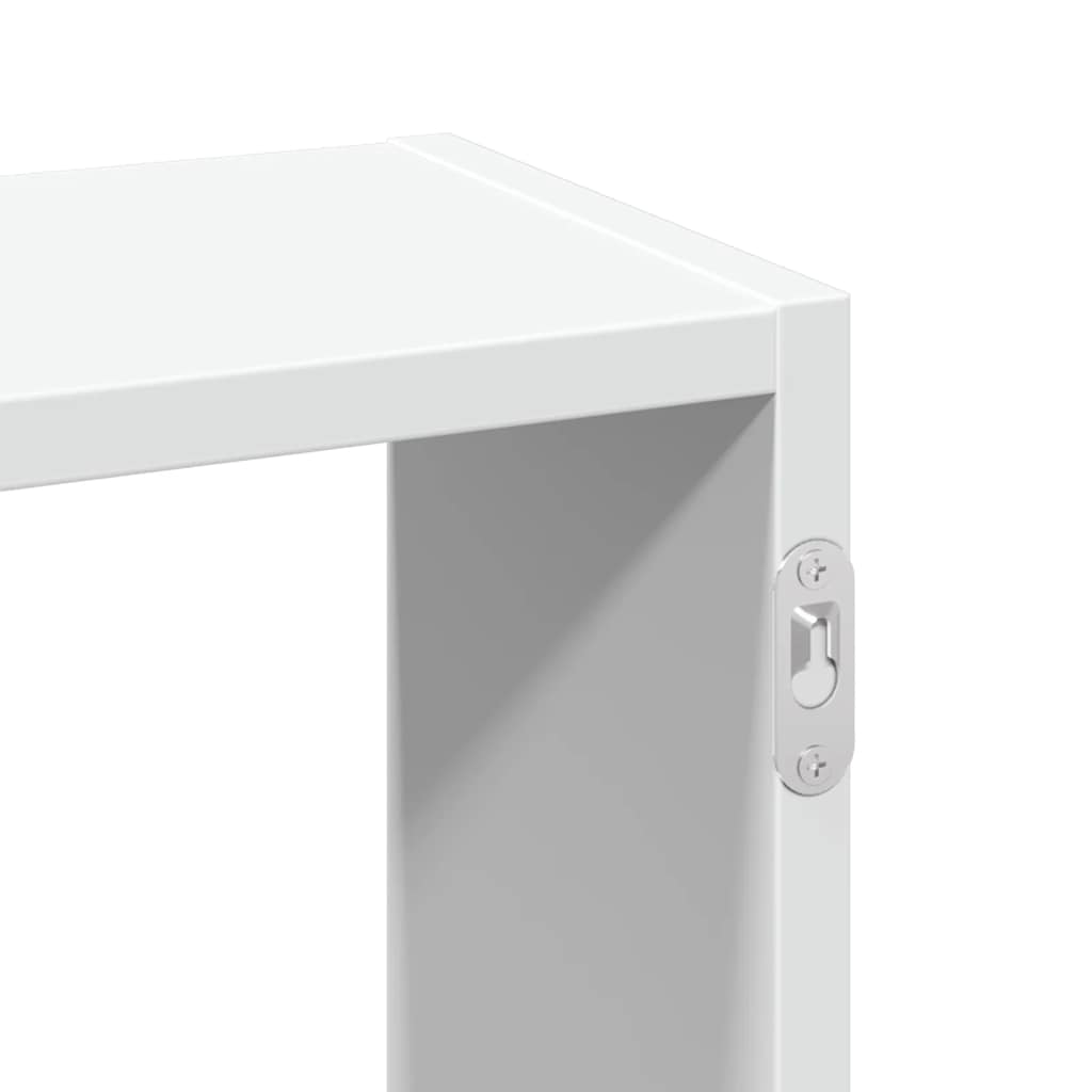 væghylde 159x18x66 cm konstrueret træ hvid