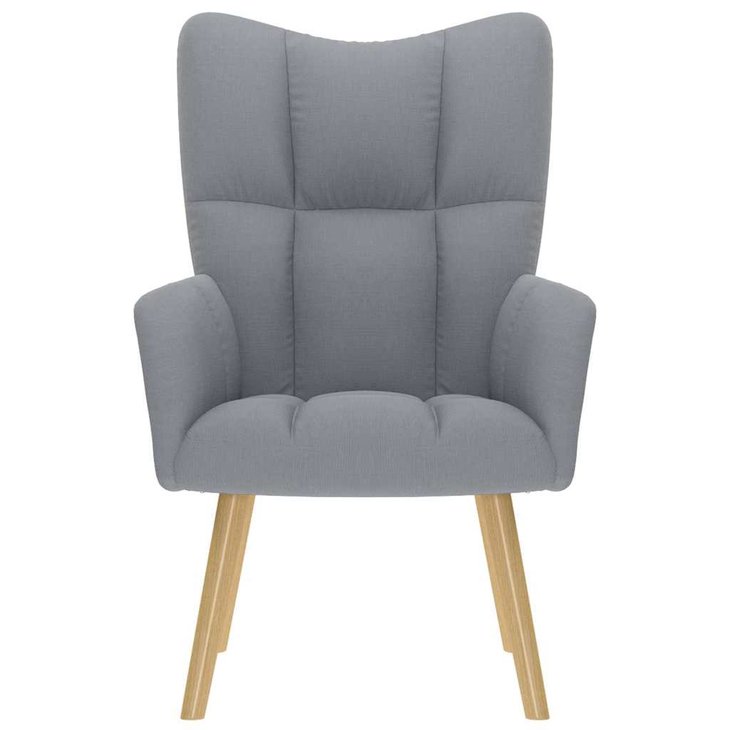 lænestol stof lysegrå