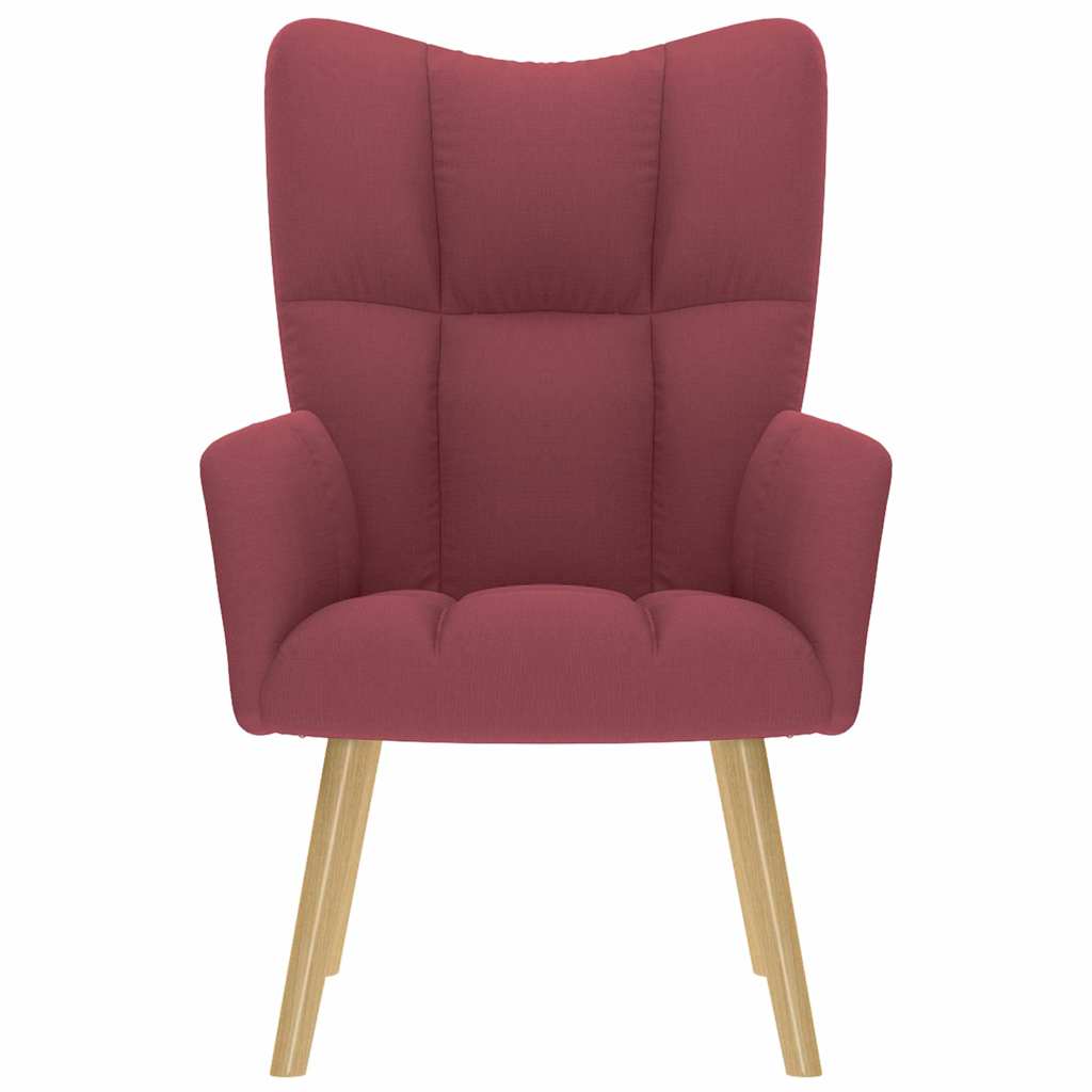 lænestol stof vinrød