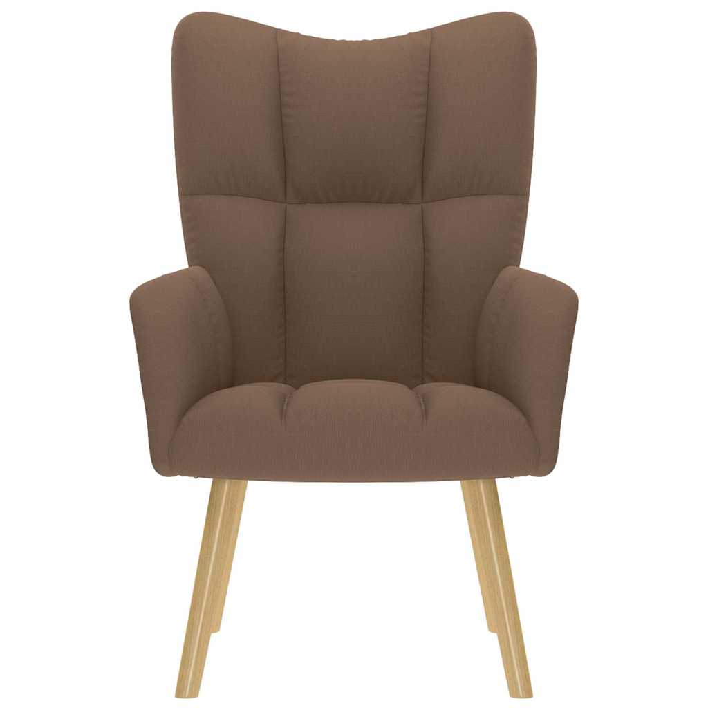 lænestol stof brun