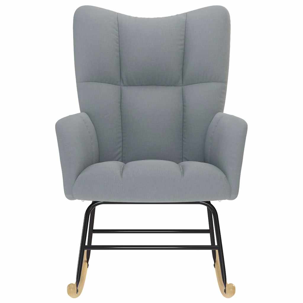 gyngestol stof lysegrå