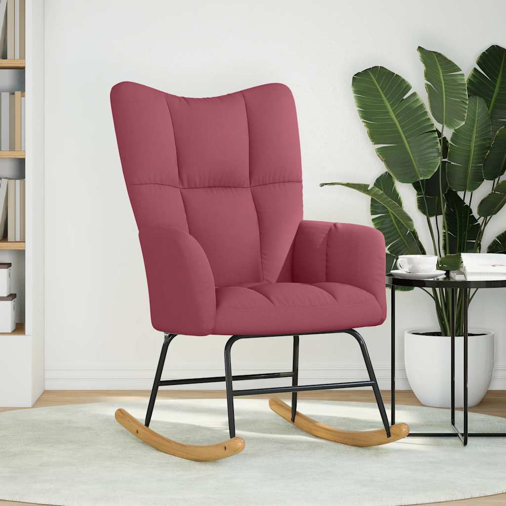 gyngestol stof vinrød