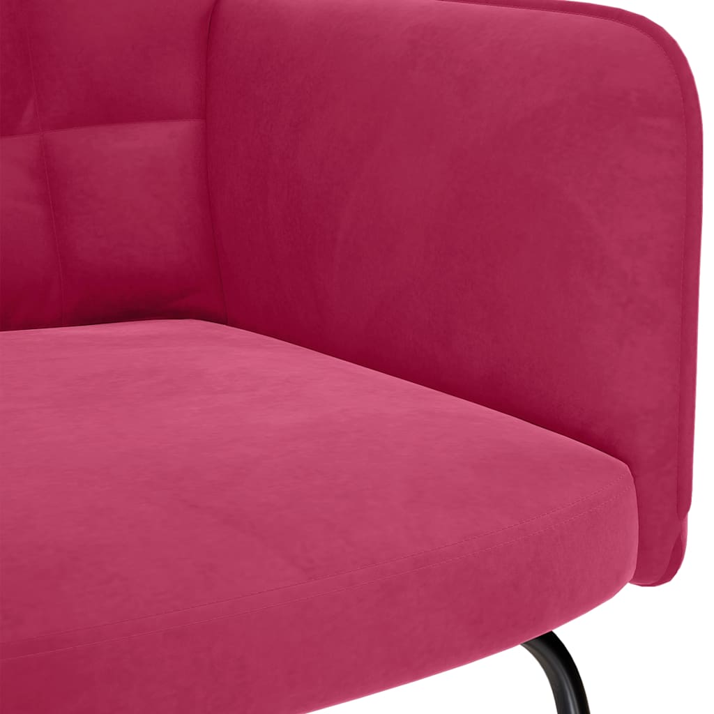 gyngestol fløjl vinrød