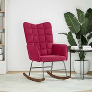 gyngestol fløjl vinrød