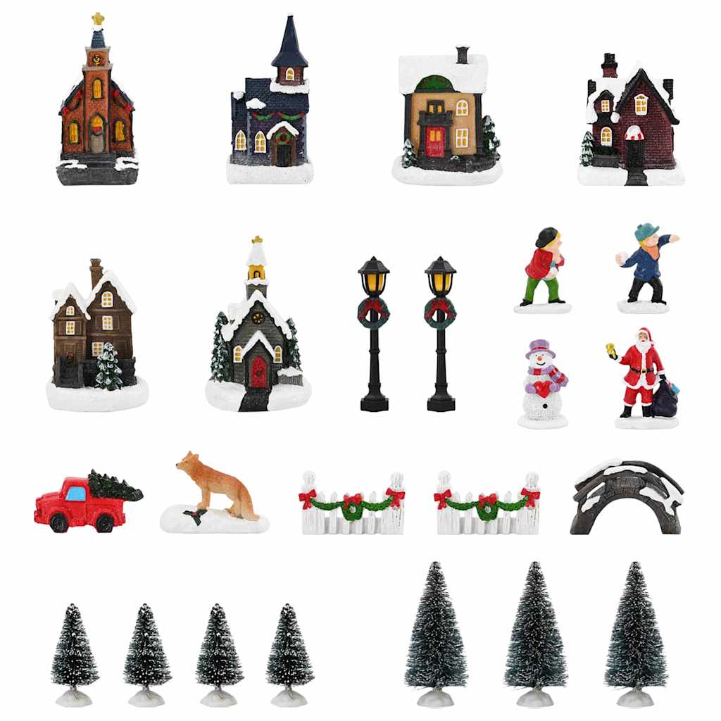 Jule Borddekoration Flerfarvet Har resin, plast