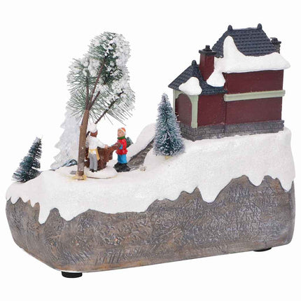 Juleborddekoration Flerfarvet 23,5 x 16 x 18,5 cm Harpiks