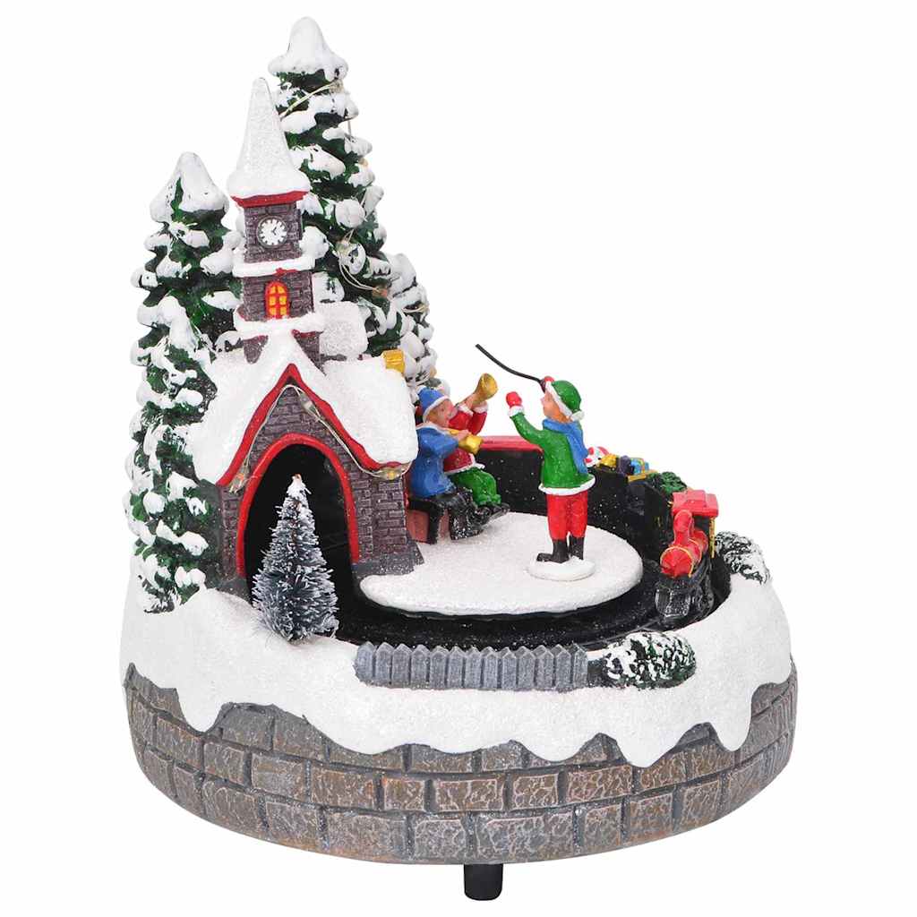 Juleborddekoration Flerfarvet 16 x 16 x 19 cm Harpiks