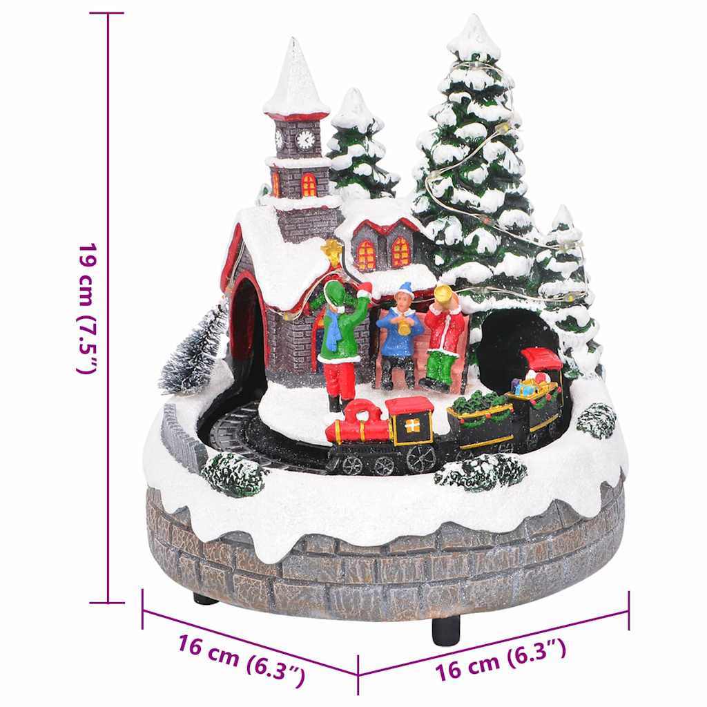 Juleborddekoration Flerfarvet 16 x 16 x 19 cm Harpiks