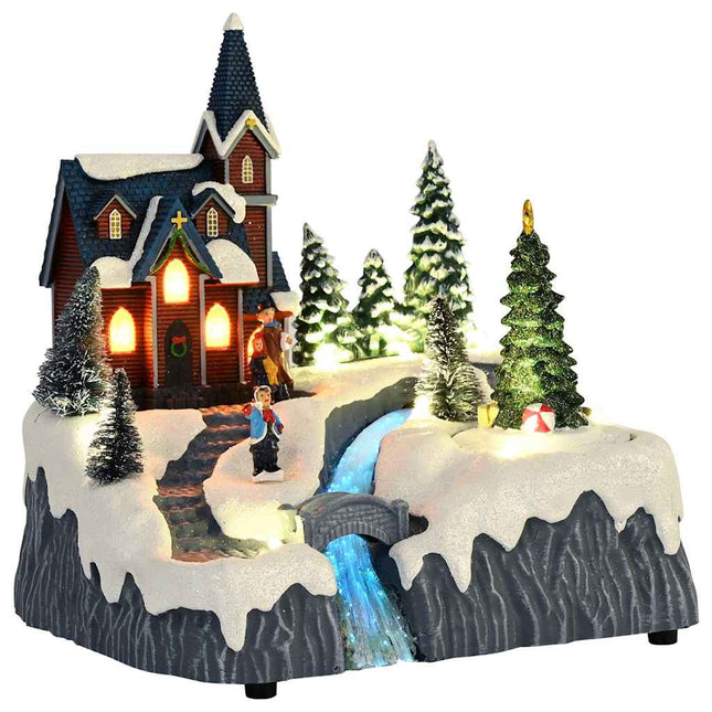 Julelandsby dekoration Flerfarvet 20,5 x 17 x 21 cm Plastik