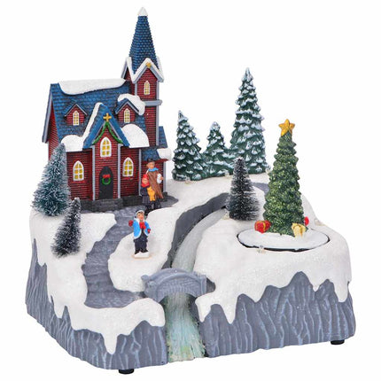 Julelandsby dekoration Flerfarvet 20,5 x 17 x 21 cm Plastik