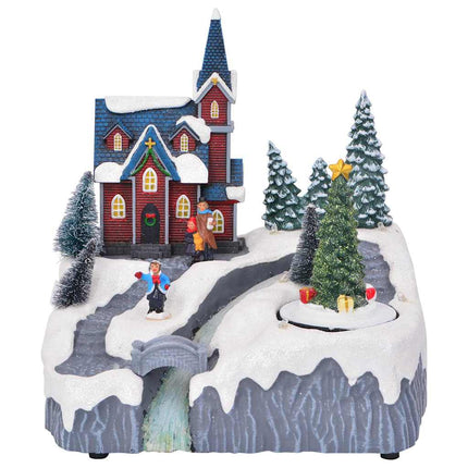 Julelandsby dekoration Flerfarvet 20,5 x 17 x 21 cm Plastik