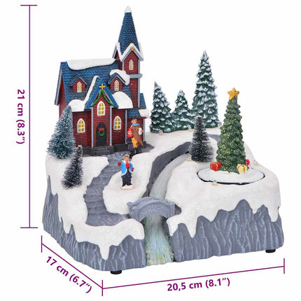 Julelandsby dekoration Flerfarvet 20,5 x 17 x 21 cm Plastik