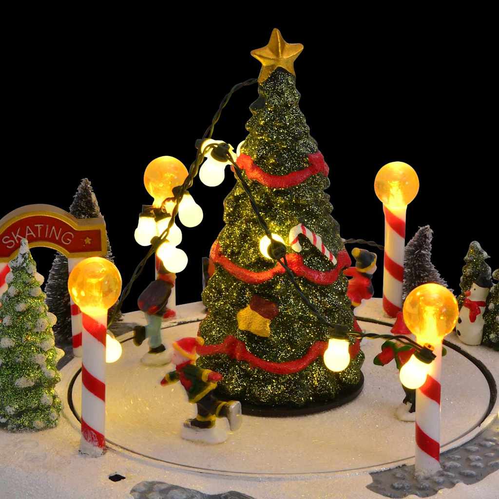 Julelandsby dekoration Flerfarvet 22 x 21,5 x 17 cm Plastik