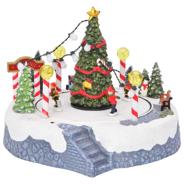 Julelandsby dekoration Flerfarvet 22 x 21,5 x 17 cm Plastik