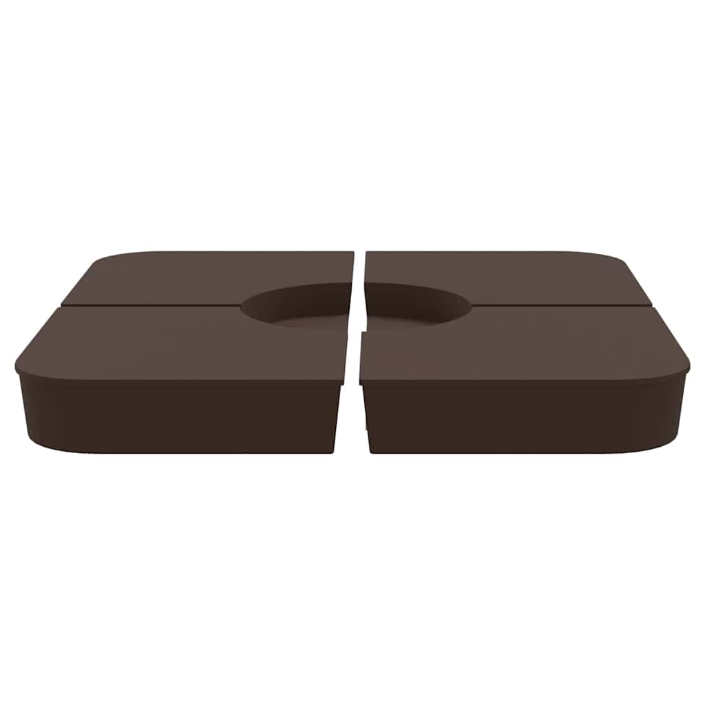 4 dele parasolbund til parasolfod 100 kg PP