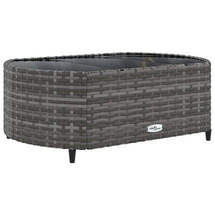 sofasæt til haven 4 dele med hynder polyrattan grå