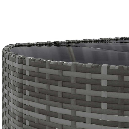 sofaesæt til haven 7 dele med hynder polyrattan grå