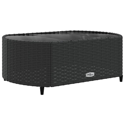sofasæt til haven 8 dele med hynder polyrattan sort