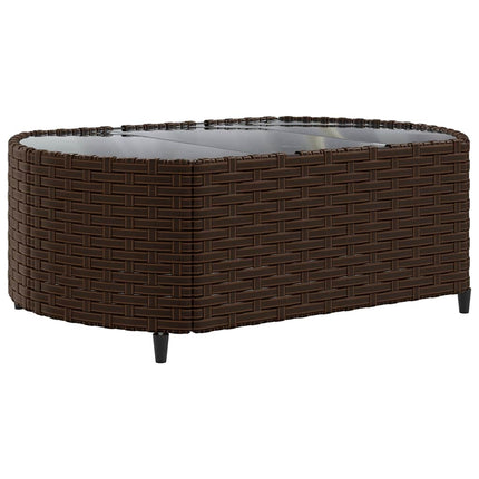 sofasæt til haven 8 dele med hynder polyrattan brun