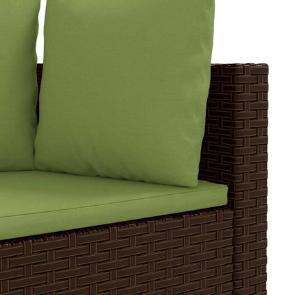 sofasæt til haven 8 dele med hynder polyrattan brun