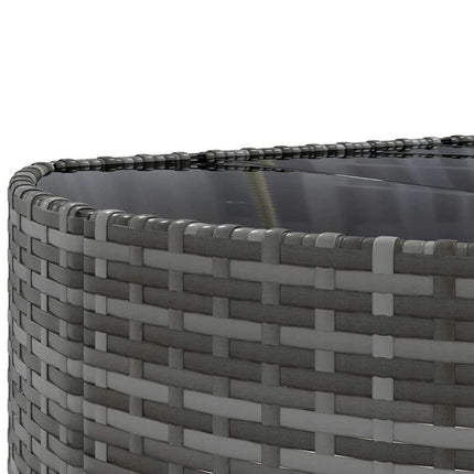 sofasæt til haven 10 dele med hynder polyrattan grå
