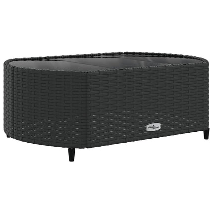sofasæt til haven 10 dele med hynder polyrattan sort