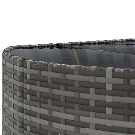 sofasæt til haven 10 dele med hynder polyrattan grå