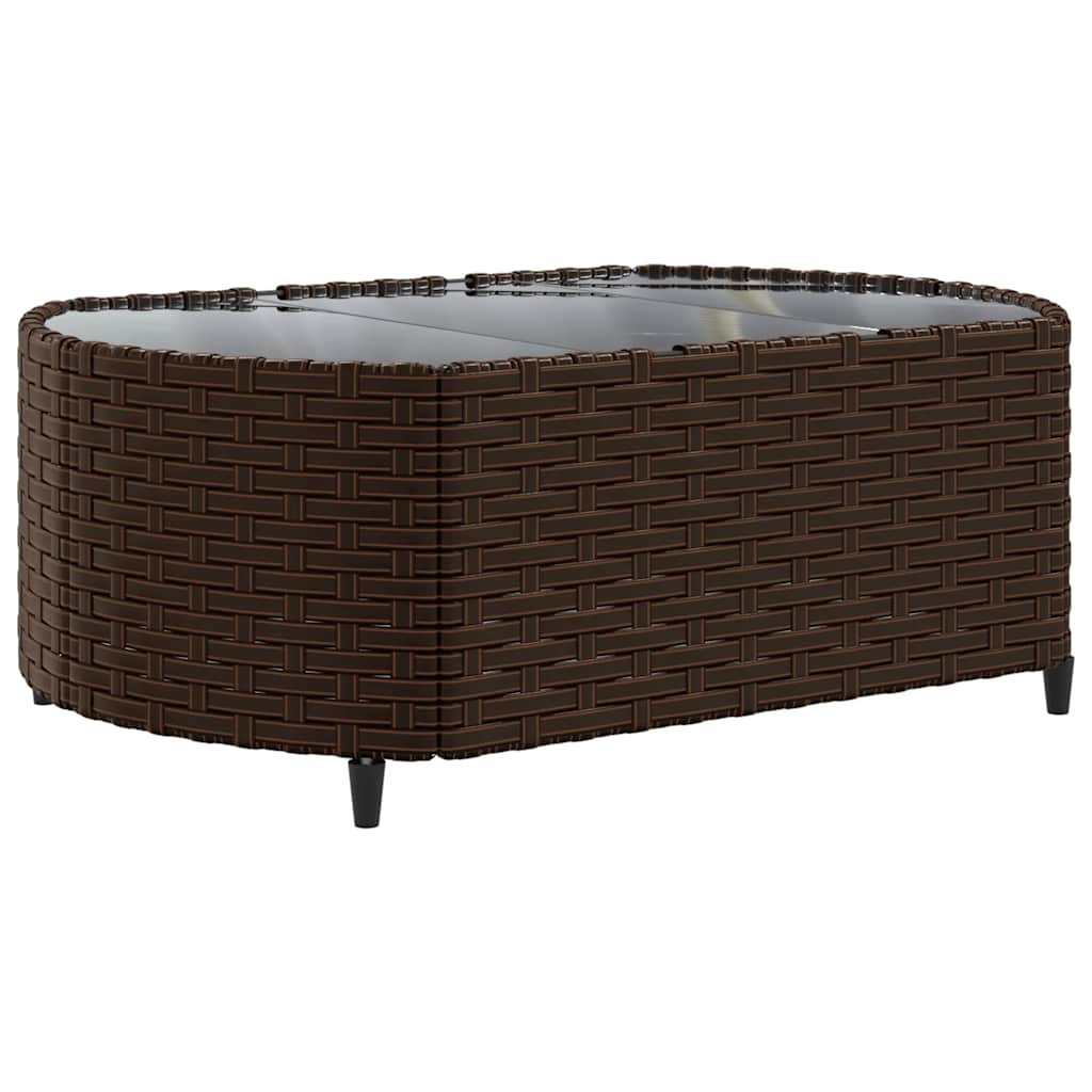 sofasæt til haven 9 dele med hynder polyrattan brun
