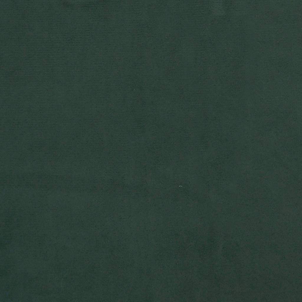 springmadras med pocketfjedre medium 120x210x20 cm fløjl mørkegrøn