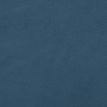 springmadras med pocketfjedre medium 120x210x20 cm fløjl mørkeblå
