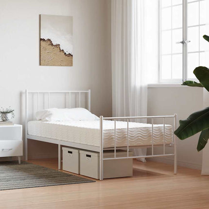 skummadras 90x210 cm hårdhed H2 H3 hvid