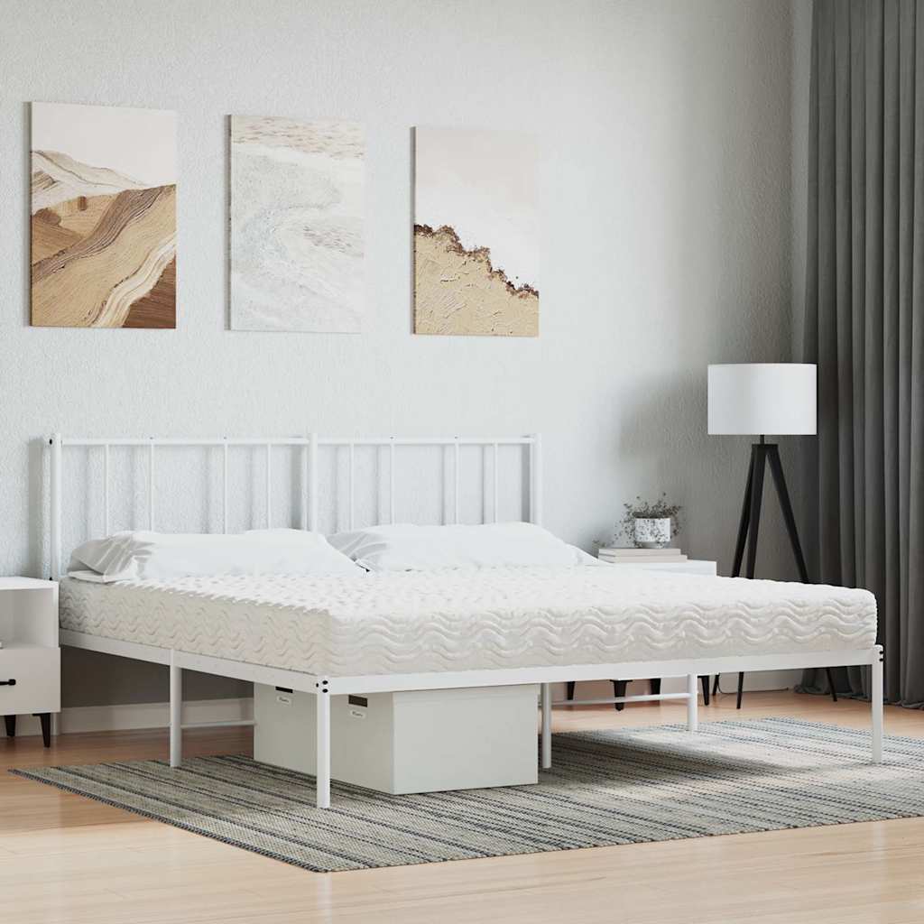 skummadras 200x210 cm hårdhed H2 H3 hvid