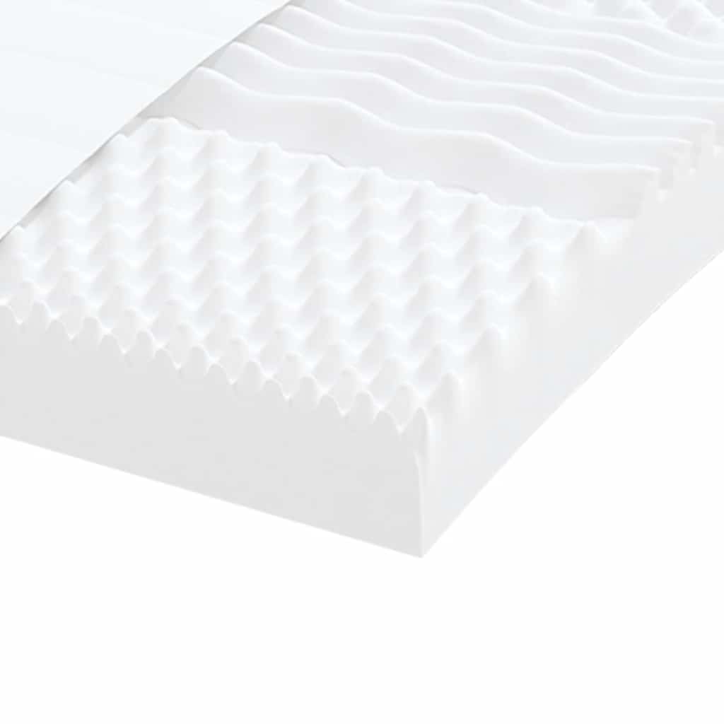 skummadras 160x220 cm 7 zoner hårdhed 20 ILD hvid