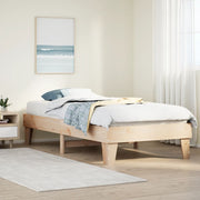 sengeramme uden madras 90x190 cm massivt fyrretræ