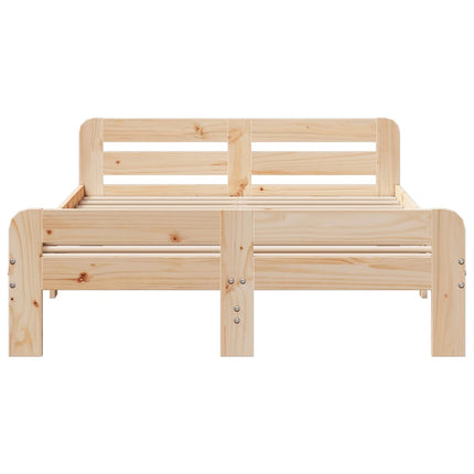 sengeramme uden madras 200x200 cm massivt fyrretræ